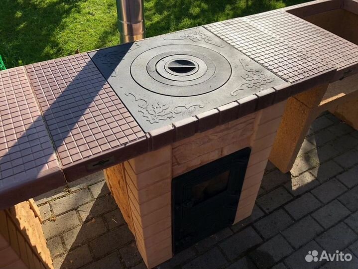 Печь под казан к барбекю