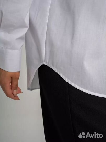 Рубашка оверсайз белая