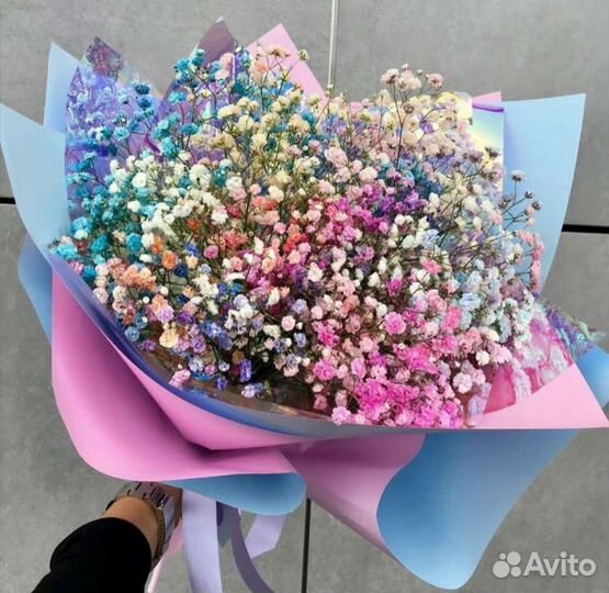 Гипсофила радужная WOW букет