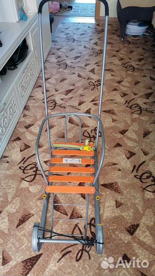 Детские санки с задним и колесиками