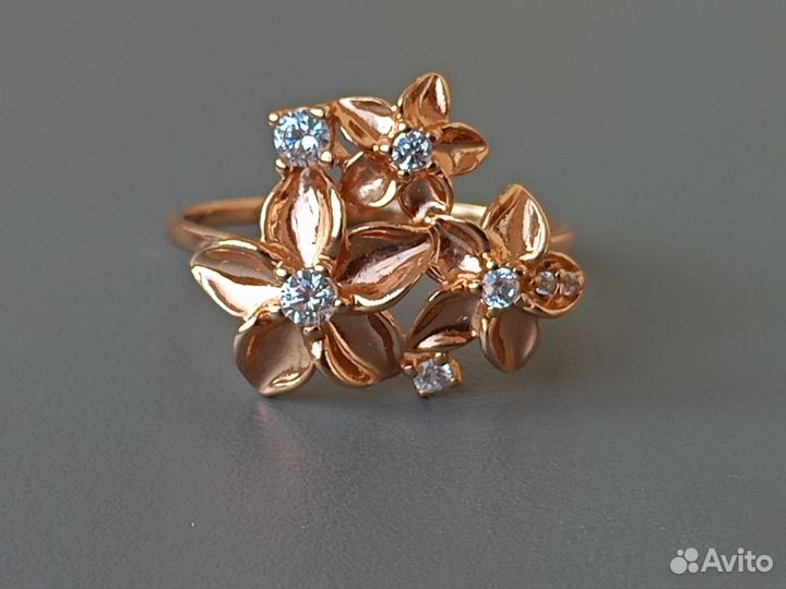 Кольцо. Брошь серебро 925 проба