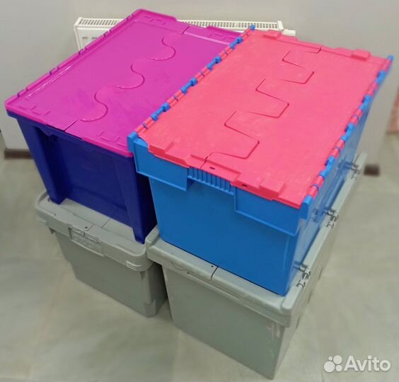 Тарный ящик пластиковый для хранения и перевозок