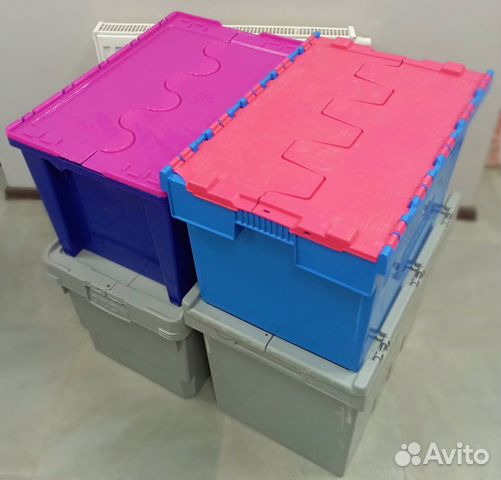 Тарный ящик пластиковый для хранения и перевозок