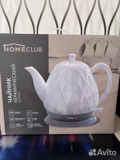 Homeclub Чайник электрический керамический