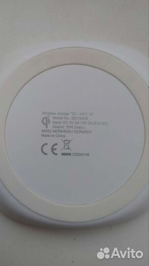 Беспроводная зарядка hama 10w