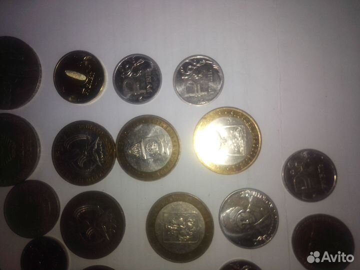 Монеты 10 рублей биметалл