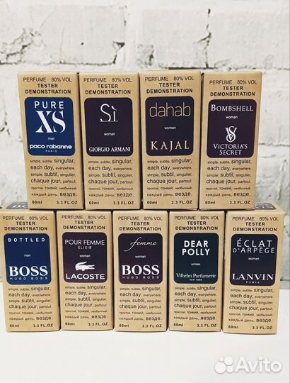 Тестеры духи