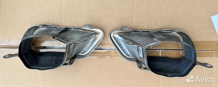 Накладка на выхлопную трубу bmw x5 комплект бу