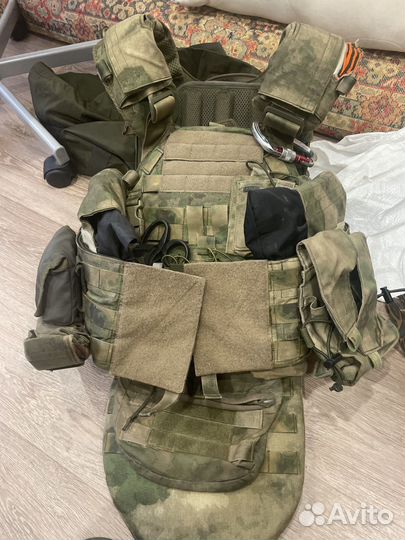 Тактический пояс и бронежилет ссо