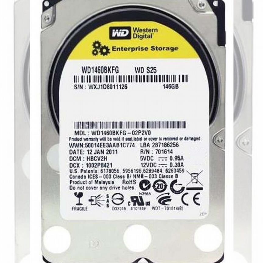 [WD1460BKFG] Жесткий Диск Western Digital 146gb Sas Wd1460bkfg