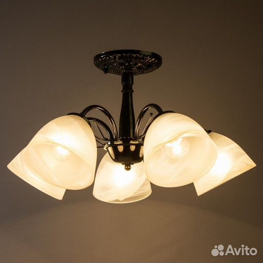 Люстра 'Аннеди' 5хЕ27 40Вт антрацит 55х55х35 см