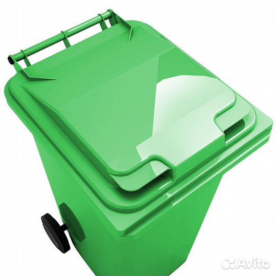 Контейнер для мусора 240 л с крышкой на колесах
