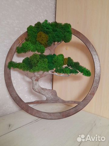 Пано из стабилизированного мха