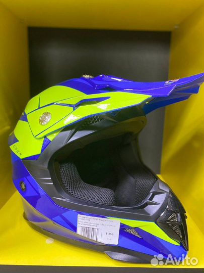 Шлем мото кроссовый hizer 915 (S)