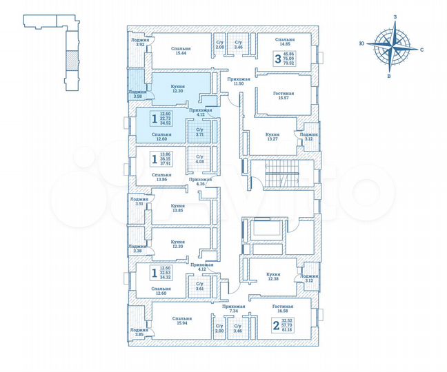 1-к. квартира, 34,5 м², 7/7 эт.