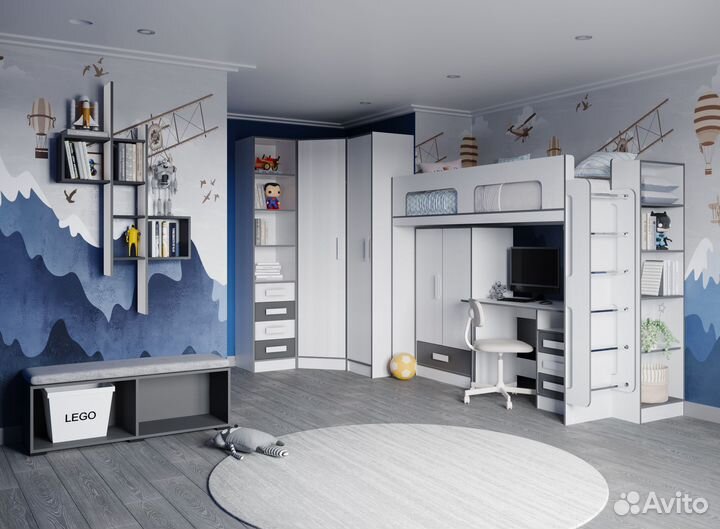 Тумба напольная открытая. Подростковая Тэбби