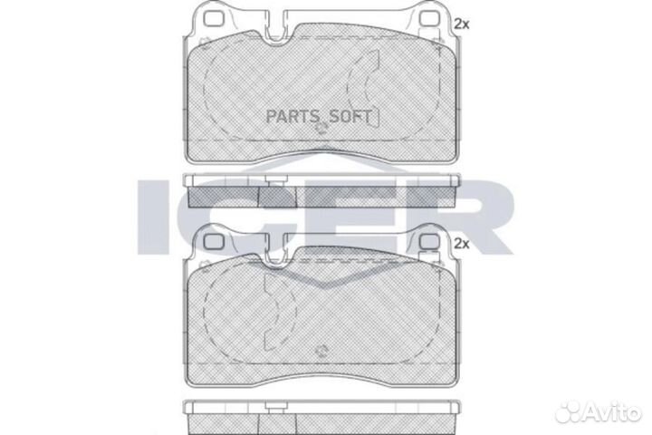 Icer 181791203 181791-203 колодки дисковые передни