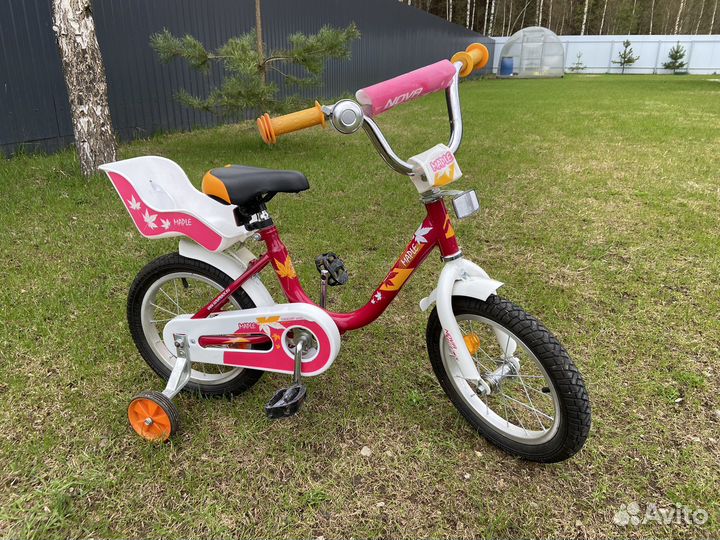 Новый детский велосипед novatrack maple 14