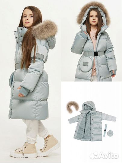 Пальто пуховик Gnk новая кол. 122,128,134, 140