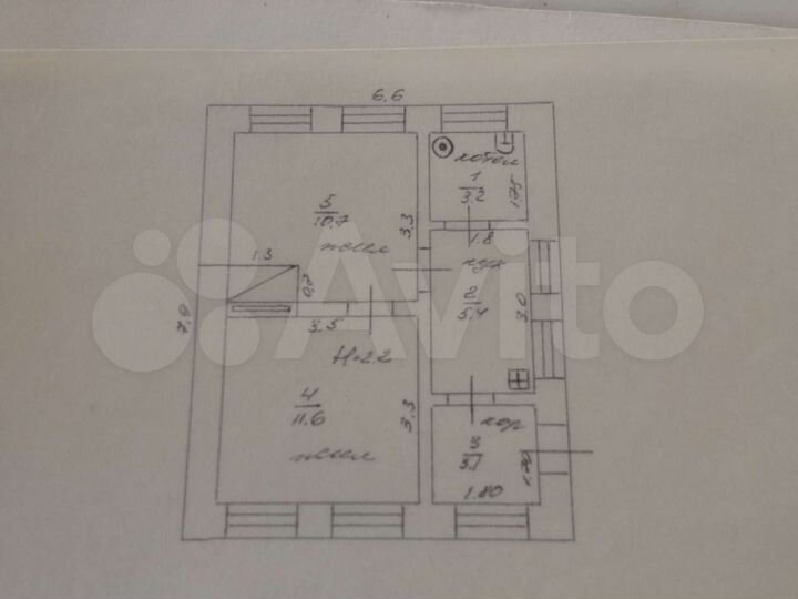 Дом 41,1 м² на участке 10 сот.