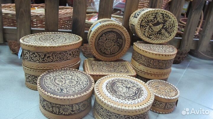 Шкатулка из бересты