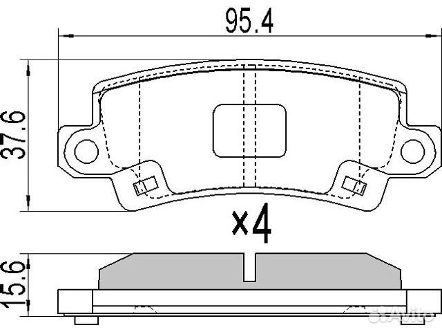 Колодки тормозные задние дисковые Corolla