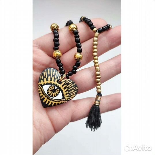Богемные бусы ожерелье бохо