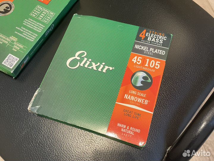 Струны для бас гитары elixir 45-105