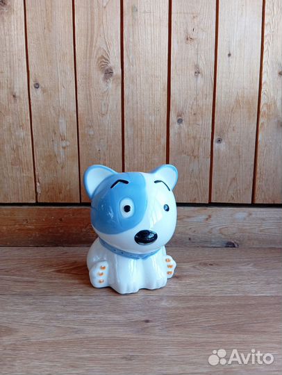 Фарфоровая копилка Собака