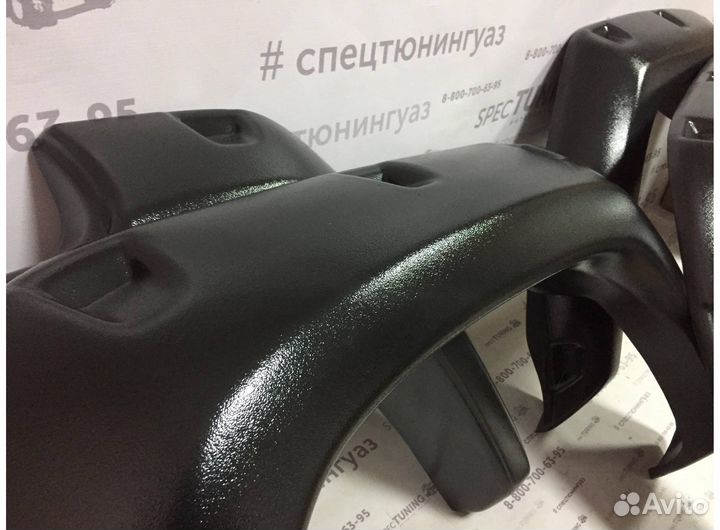 Расширители арок УАЗ Патриот с 2016 г. тиснение