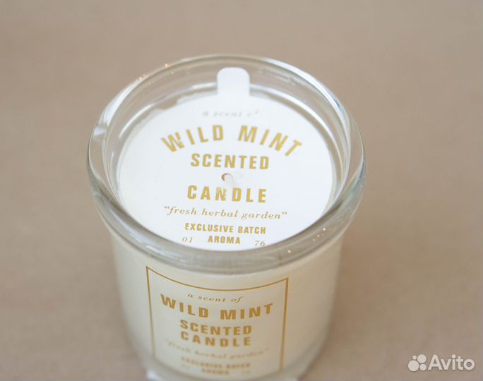 Ароматическая свеча H&M Home Wild Mint Дикая мята