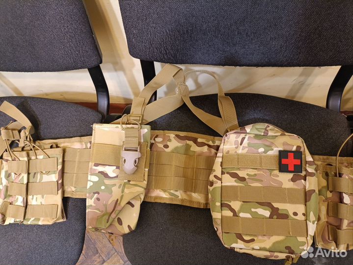 Боевой пояс, разгрузочный пояс с лямками