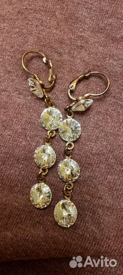 Серьги с кристаллами Сваровски Swarovski