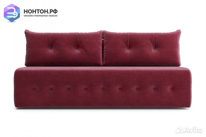 Диван еврокнижка Сити бордовый