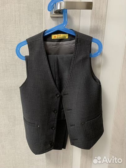 Школьная форма на мальчика 128 серая дельфин