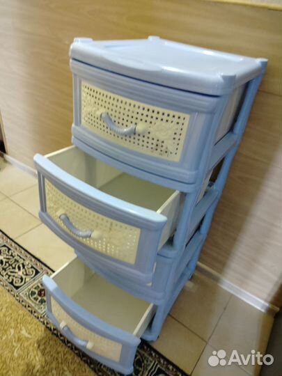 Комод пластиковый с ящиками бу