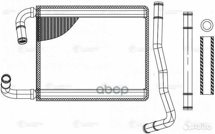 Радиатор отопителя BYD F3 (05) /F3R 07- LRH 301