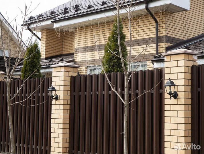 Металлический штакетник / Евроштакетник