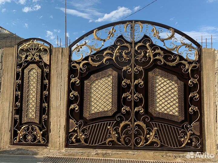 Красивые кованые ворота