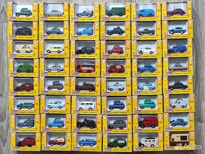 Коллекция моделей авто из Англии 1/72-1/76 Classix