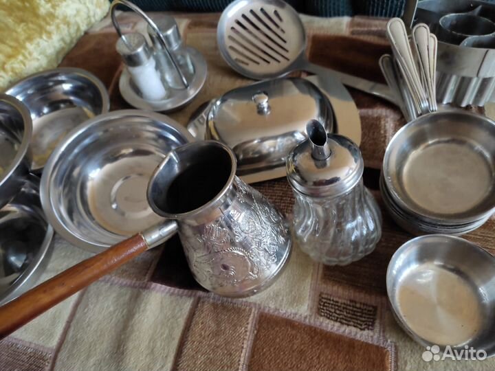 Турка,масленка,наборы для специй,чашки,кокотницы