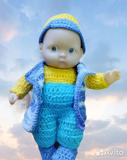 Пупсики 12см в одежде ручной вязки