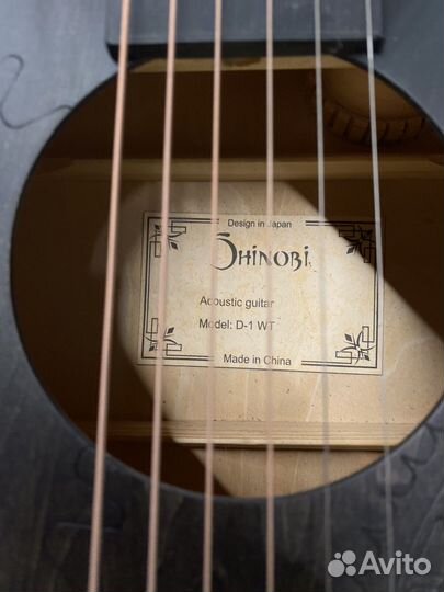 Новая акустическая гитара Shinobi D-1