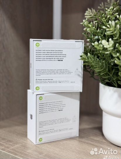 Наушники apple airpods 4 с шумоподавлением