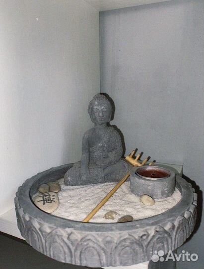 Настольный японский садик для медитации с Буддой