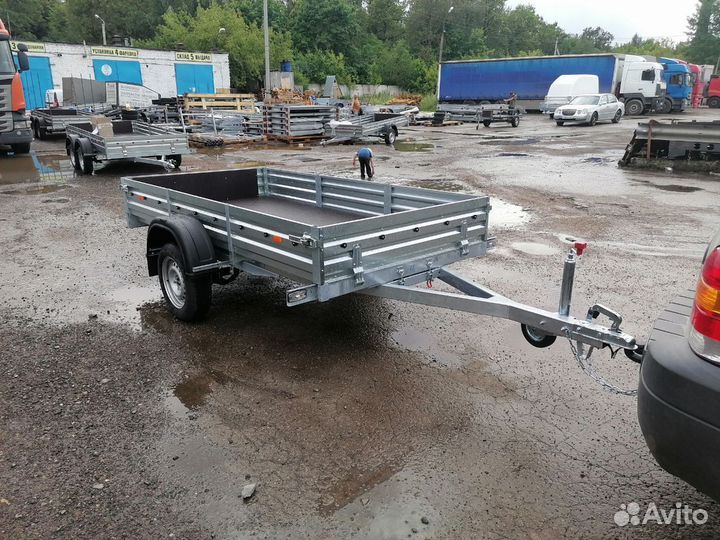 Прицеп легковой с опорным колесом. Есть доставка