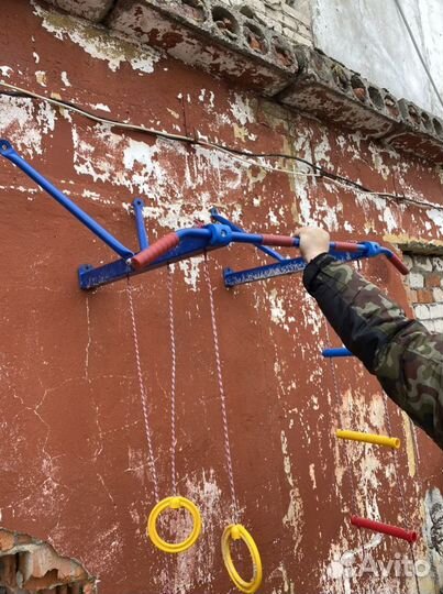 Турник 3 в 1 бу для детской площадки