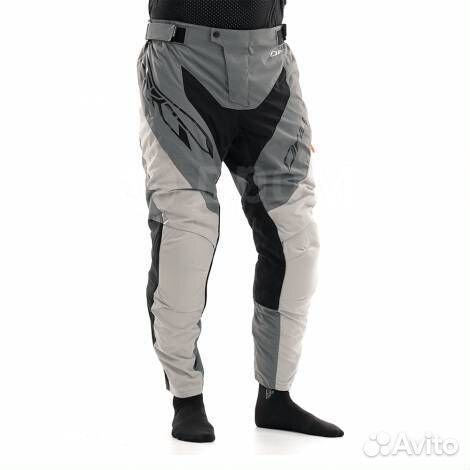 Брюки Эндуро Freeride DF grey-Orange (Короткие)