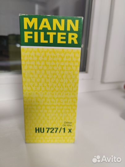 Масляный фильтр Mann HU727/1x