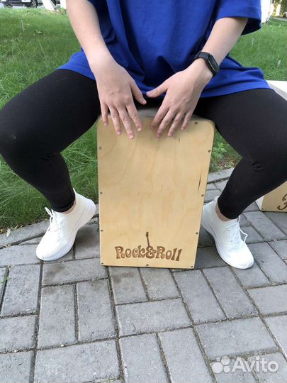 Кахон с Гравировкой Rock and Roll